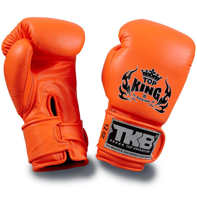 Top King Neon Orange "Double Lock" Boxhandschuhe